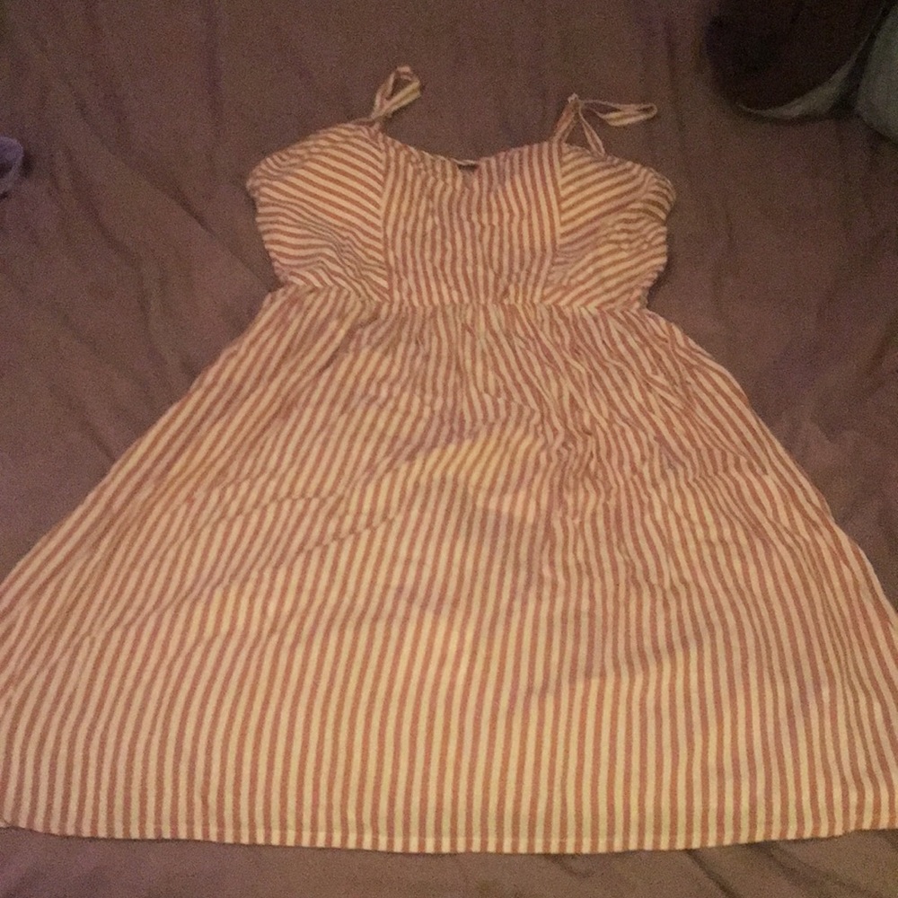 Pink and white auw dress